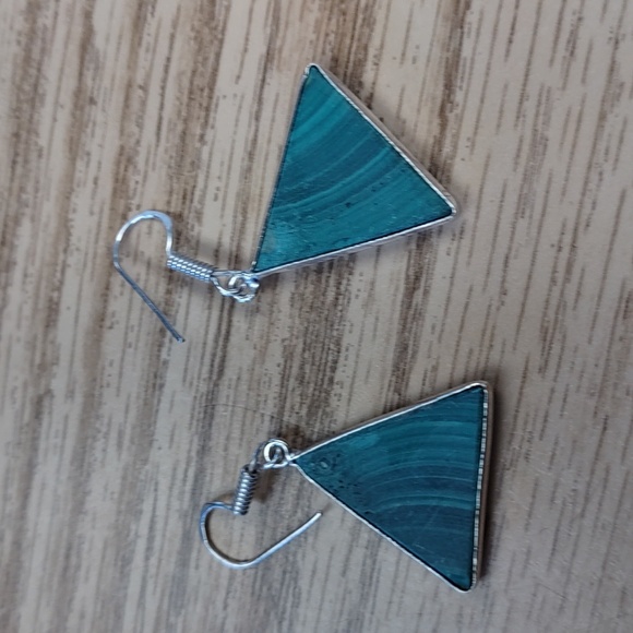 NEW Malachite Earrings - Picture 4 of 5